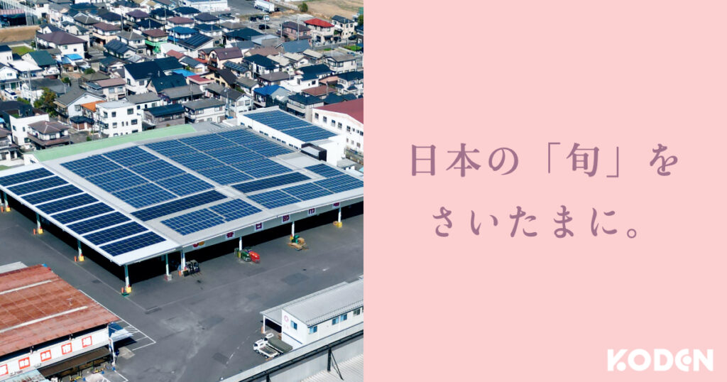 【導入事例】食品業界のさいたま春日部市場株式会社が自家消費型太陽光発電設備を導入